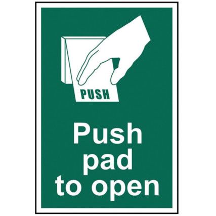 PUSH PAD TO OPEN - RPVC (100X150MM)