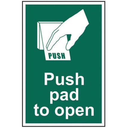 PUSH PAD TO OPEN - SAV (100X150MM)