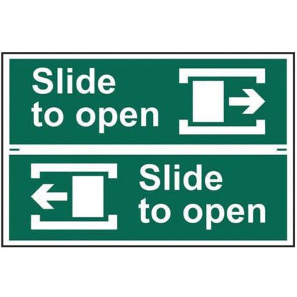 SLIDE TO OPEN LEFT/RIGHT -PVC(300 X 200MM)