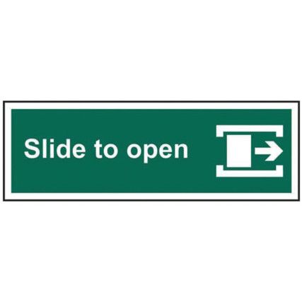 SLIDE TO OPEN (RIGHT) - RPVC(300X 100MM)