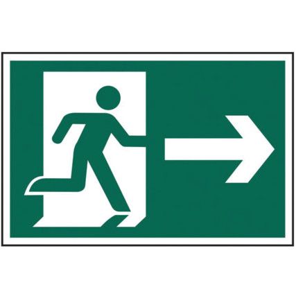 RUNNING MAN ARROW RIGHT - PVC(600X 400MM)