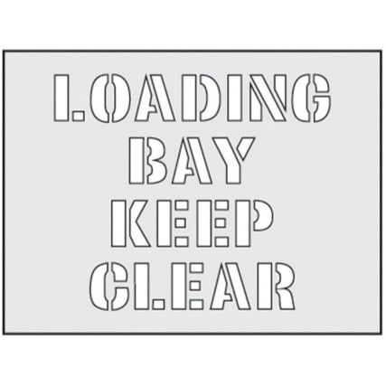 LOADING BAY KEEP CLEAR STENCIL(190 X 300MM)