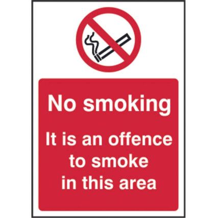 IT IS AN OFFENCE TO SMOKE -SAV(210 X 148MM)