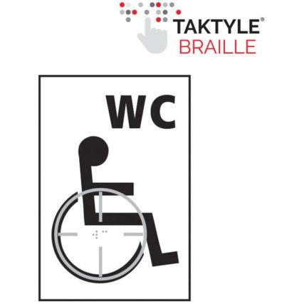 DISABCLED WC GRAPHIC -TAKTYLE(150 X 225MM)