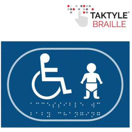 DISABLED BABY CHANGE GRAPHIC -TAKTYLE (225 X 150MM)