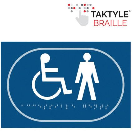 DISABLED GENTLEMEN GRAPHIC -TAKTYLE (225 X 150MM)