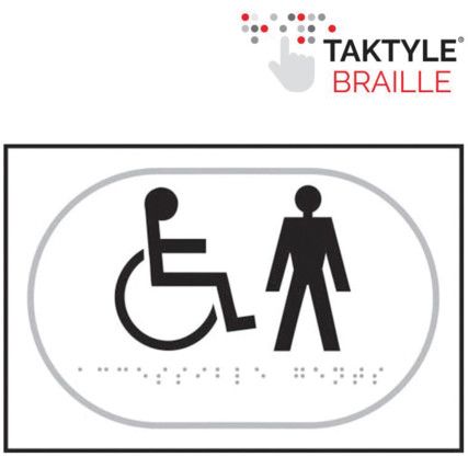 DISABLED GENTLEMEN GRAPHIC -TAKTYLE (225 X 150MM)