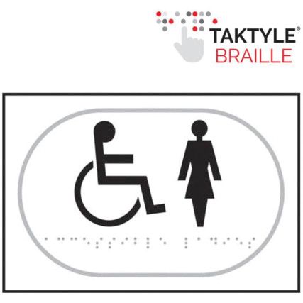 DISABLED LADIES GRAPHIC -TAKTYLE(225 X 150MM)