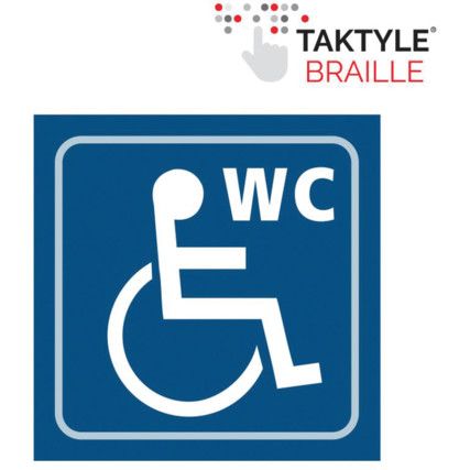 DISABLED WC GRAPHIC - TAKTYLE(150X 150MM)