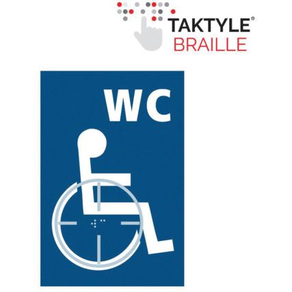 DISABLED WC GRAPHIC - TAKTYLE(150X 225MM)