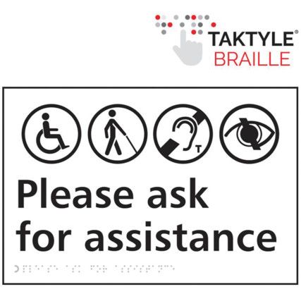 PLEASE ASK FOR ASSISTANCE -TAKTYLE (300 X 200MM)