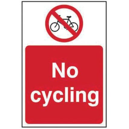 NO CYCLING - SAV (400 X 600MM)