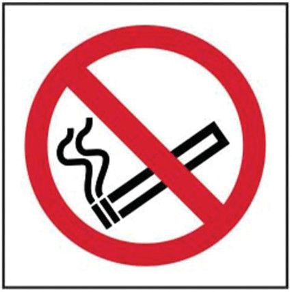 NO SMOKING SYMBOL - PVC (100X100MM)