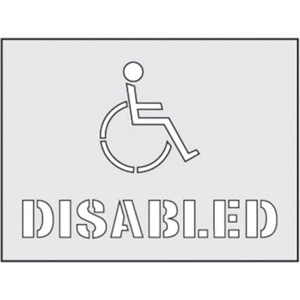 DISABLED STENCIL (190 X 300MM) 