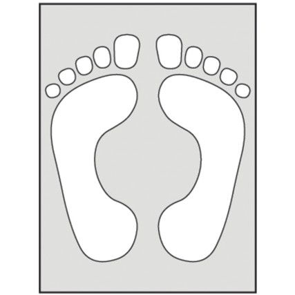 FEET STENCIL (190 X 300MM) 