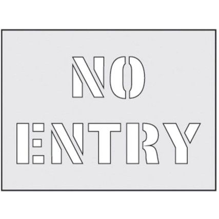 NO ENTRY STENCIL (190 X 300MM)