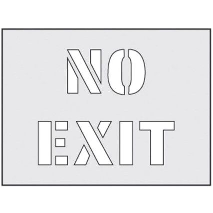 NO EXIT STENCIL (190 X 300MM)