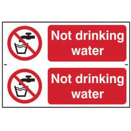 NOT DRINKING WATER - PVC (300X200MM)