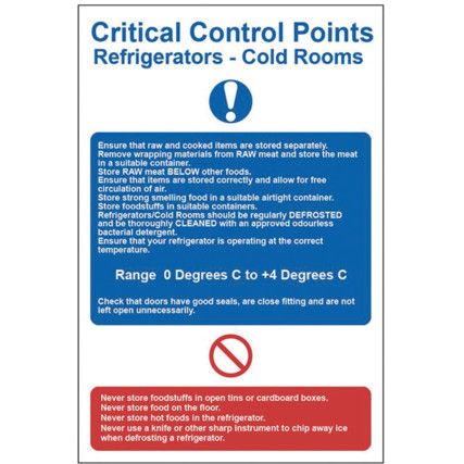 C.C.P REFRIGERATORS - COLD ROOMS- PVC (200 X 300MM)