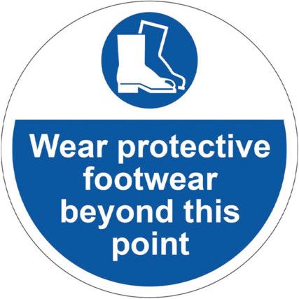 400MM DIA. WEAR PROTECTIVEFOOTWEAR BEYOND FLOOR GRAPHIC