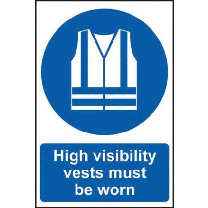 HIGH VISIBILITY VESTS MUST BEWORN- RPVC (400 X 600MM)