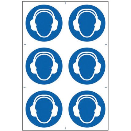 EAR PROTECTION SYMBOLS - PVC (200X 300MM)