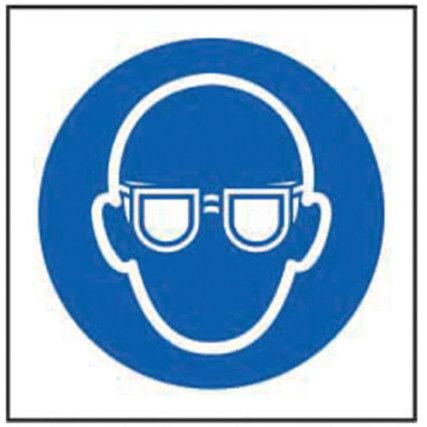 WEAR EYE PROTECTION SYMBOL -RPVC(100 X 100MM)