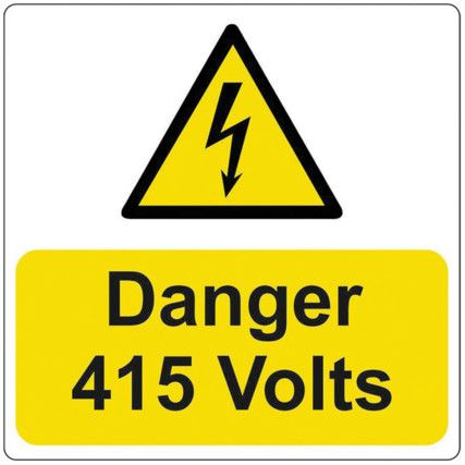 DANGER 415 VOLTS - PK-25 SAV(75 X75MM)