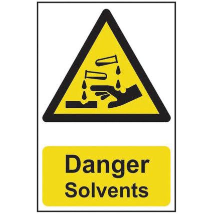 DANGER SOLVENTS - PVC (200X300MM)