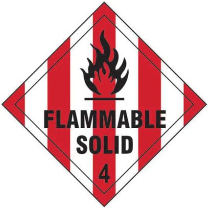 FLAMMABLE SOLID 4 - SAV DIAMOND(200 X 200MM)