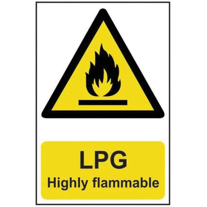 LPG HIGHLY FLAMMABLE - PVC (200X300MM)