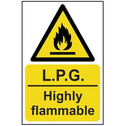 LPG HIGHLY FLAMMABLE - RPVC (200X300MM)