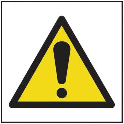 HAZARD WARNING SYMBOL - RPVC(100X 100MM)