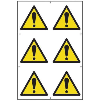 HAZARD WARNING SYMBOLS - PVC (200X 300MM)