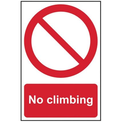 NO CLIMBING - SAV (200 X 300MM)