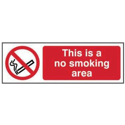 THIS IS A NO SMOKING AREA -SAV(600 X 200MM)