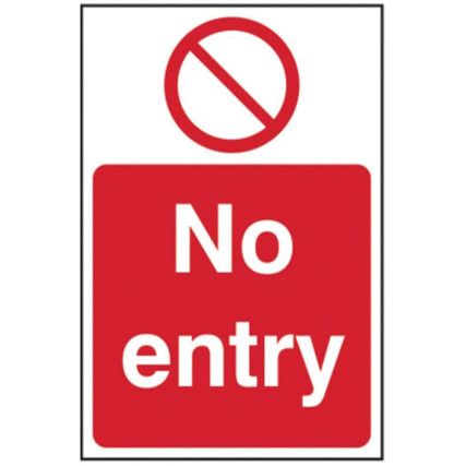 NO ENTRY, NO MAN SYMBOL - SAV(400X 600MM)