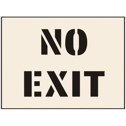 NO EXIT STENCIL (300 X 400MM)  