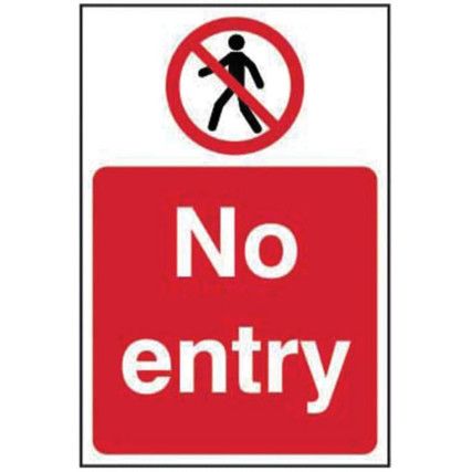 NO ENTRY - SAV (400 X 600MM)