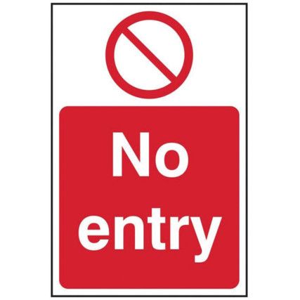 NO ENTRY - RPVC (148 X 210MM)