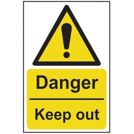 DANGER KEEP OUT - SAV (200X300MM)