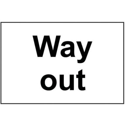 WAY OUT - SAV (300 X 200MM)