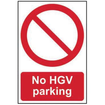 NO HGV PARKING - PVC (200 X300MM)