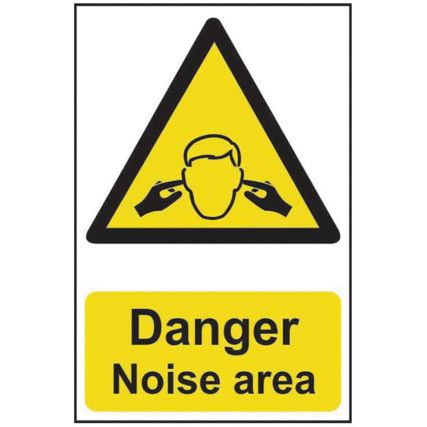 DANGER NOISE HAZARD - PVC (200X300MM)