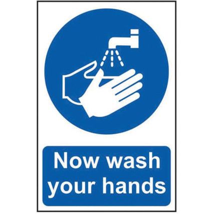 NOW WASH YOUR HANDS - SAV (200X300MM)