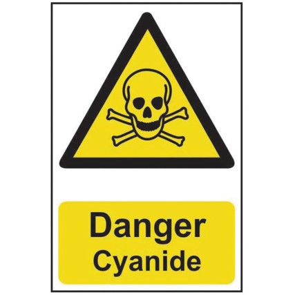 DANGER CYANIDE - PVC (200 X300MM)