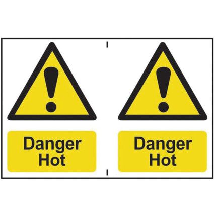 DANGER HOT - PVC (300 X 200MM) 