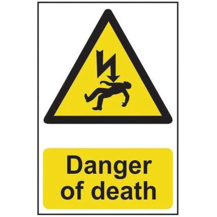 DANGER OF DEATH - PVC (200X300MM)