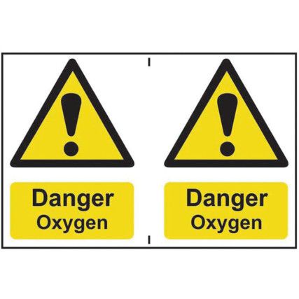 DANGER OXYGEN - PVC (300 X 200MM)