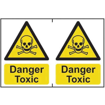 DANGER TOXIC - PVC (300 X 200MM) 